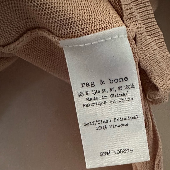 Rag & Bone Yvette Shiny Knit V Neck Sweater Size XXS (NNn - Picture 7 of 7